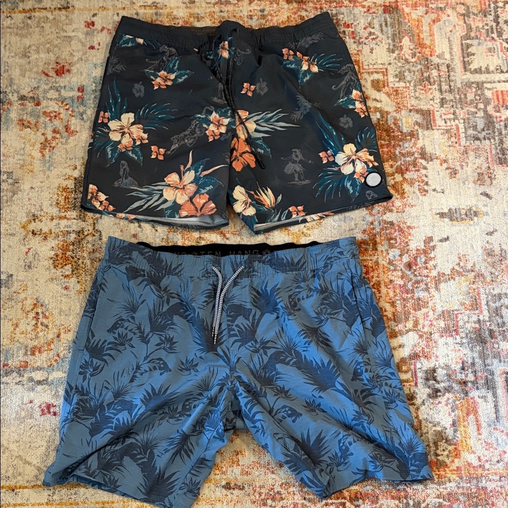 2-pack Swim Trunks - Tropical Print O’Neill and Hang Ten Brands